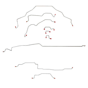 CBK0133OM - 95-97 Ram 1500, 2 WD, Rear ABS, Reg Cab, Short Bed Brake Line Kit; Steel - SSTubes