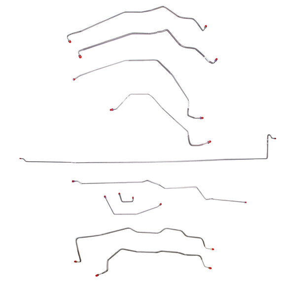 CBK0136OM- 81-86 K3500 / 89-91 V3500 Complete Brake Line Kit; Steel - SSTubes