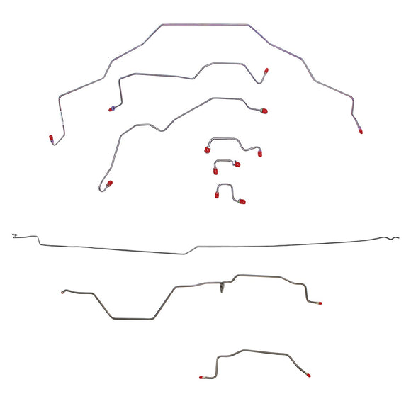 CBK0139OM- 95-97 RAM 3500, 2WD, REAR ABS, EXT CAB, LONG BED BRAKE LINE KIT - SSTubes