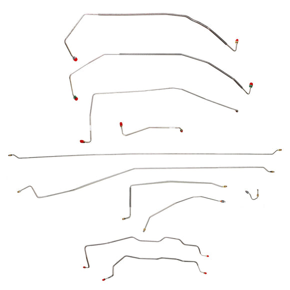 CBK0152SS- 87-91 Chevy R3500; Two-wheel Drive, Dually; Brake Line Set, Stainless - SSTubes