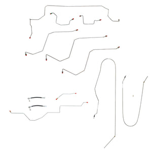 CBK0183OM- 02-05 Dodge Ram 1500 2wd, AWABS, Extended/Quad Cab / Short Bed Complete Brake Line Kit; Steel - SSTubes