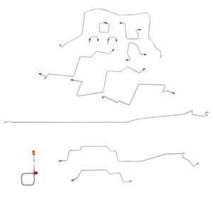 CBK0196OM - 98-01 RAM 2500, AUTO, 4WD, ALL ABS, REG CAB, LONG BED BRAKE LINE KIT - SSTubes