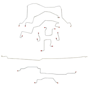 CBK0199OM- 98-01 Dodge Ram 1500, 4wd, RWABS, Quad Cab/ Long Bed; Complete Brake Line Kit; Steel - SSTubes