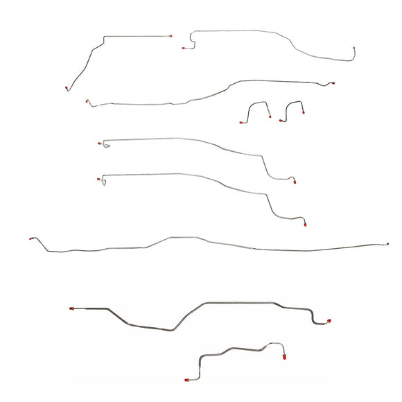 CBK0200SS - 03-04 GM 1500 Truck, 4wd, Reg Cab/Short Bed; Complete Brake Line Kit; Stainless - SSTubes