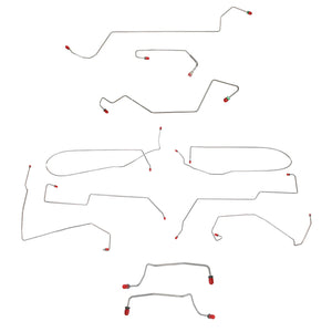 CBK0209SS - 00-07 Focus, No TC, Rear Drum, non-ABS; Complete Brake Line Kit; Stainless - SSTubes