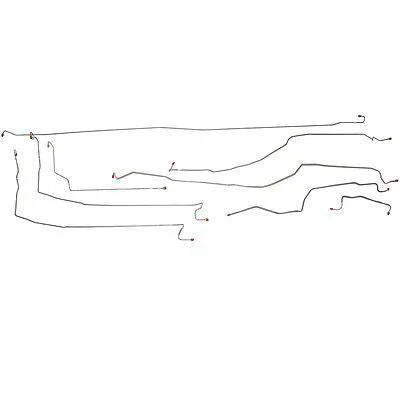 99-07 GM 1500 Truck Silverado / Sierra Complete Brake Line kit in Steel - SSTubes