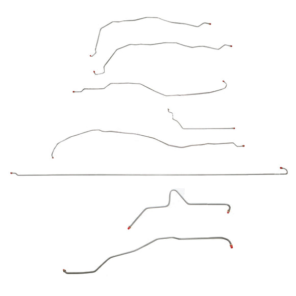 CBK0255OM- 01-07 GM 2500HD, 6.0 V8, Ext Cab/Long Bed; Complete Brake Line Kit; Steel - SSTubes