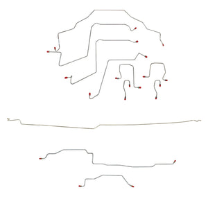 CBK0203OM - 98-01 RAM 1500, 2WD, REAR ABS, QUAD CAB, LONG BED BRAKE LINE KIT; STEEL - SSTubes