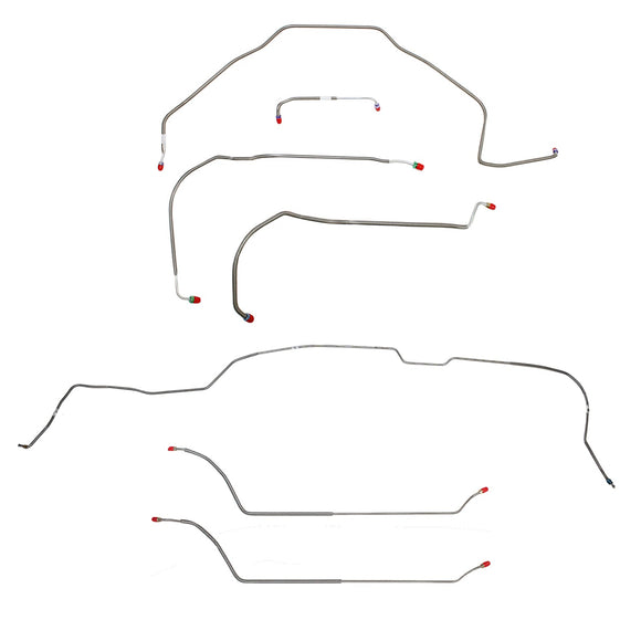 CBK0306SS- 71-72 Chevy Malibu/ Chevelle Hardtop with Power Disc Brakes, Complete Brake Line Kit; Stainless - SSTubes