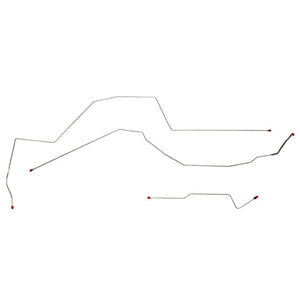 CIN9703SS- 97-00 Malibu, Alero, Cutlass, 99-00 Grand Am AWABS, Rear Drum Intermediate Brake Line Kit; Stainless - SSTubes