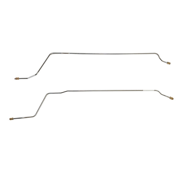 CRA6403OM- 64-67 Chevy Chevelle, Malibu, El Camino; 2pc Rear Axle Brake Lines; Steel - SSTubes