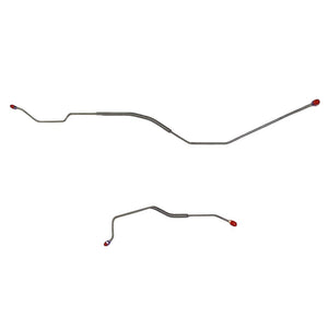 DRA6801SS- 68-69 Ford Fairlane w/ 8 Rear Axle; 2pc Rear Axle Brake Lines; Stainless - SSTubes