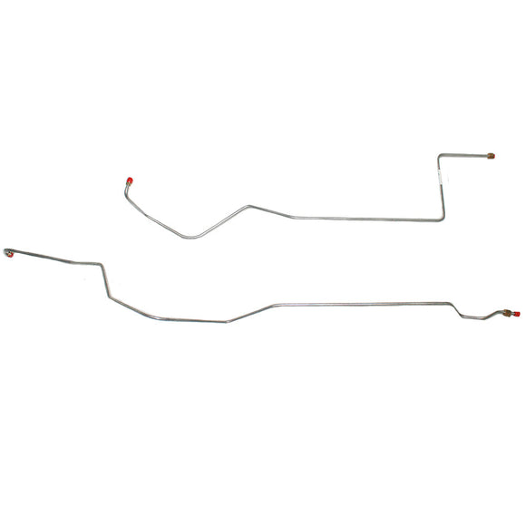 DTC6601OM- 66-67 Ford Fairlane w/ 8cyl, C6 Transmission; 2pc Transmission Cooler Line Set; Steel - SSTubes