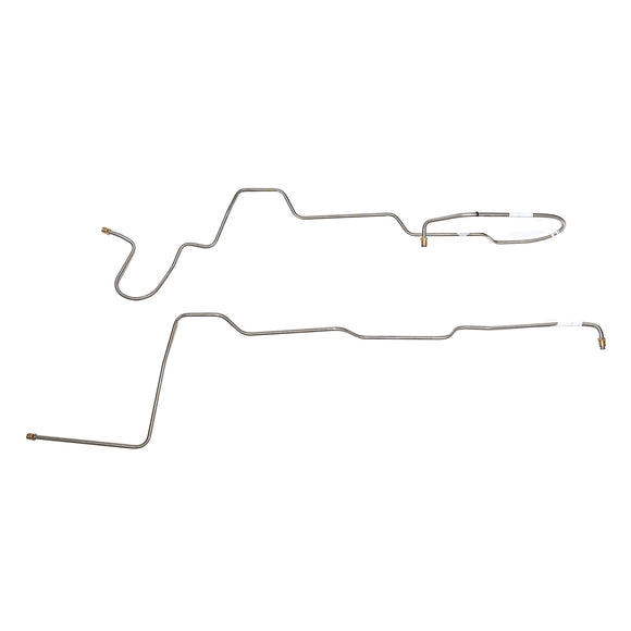 DTC6602OM- 66 Ford Fairlane w/ SM BLK, C4 Transmission; 2pc Transmission Cooler Line Set; Steel - SSTubes