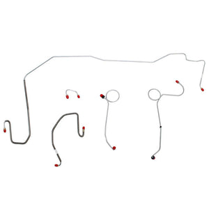 EKT7005OM- 70-71 Mopar E-Body, w/ Hemi; Power Disc; w/ 2pc Rear Line; Right Front Routes Under Frame; 5pc Brake Line Kit; Steel - SSTubes