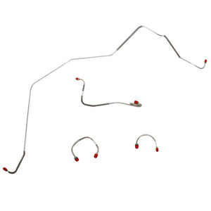 FKT6703SS- 67-68 Camaro 68 Chevy II (Nova) Power Drum Front Brake Line Kit; Stainless - SSTubes