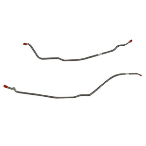 FRA6802OM- 68 Chevy Camaro, Chevy II/Nova, w/ Single Leaf Rear Spring, 2pc Rear Axle Brake Line Set; Steel - SSTubes