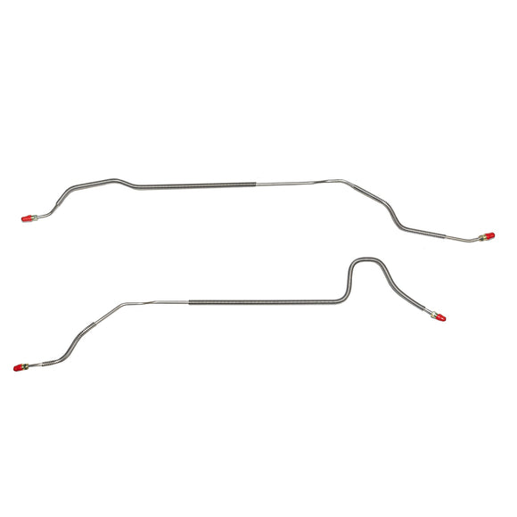 FRA6903SS- 69 Pontiac Firebird & Trans Am, Rear Axle Brake Lines, 2pc; Stainless - SSTubes