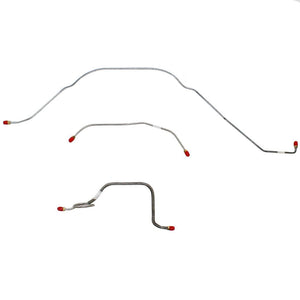 GKT6101SS- 61-62 Ford Galaxie, Standard Brakes 3pc Front Brake Line Set; Stainless - SSTubes