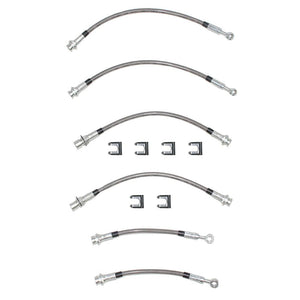 HSK0003SS- 93-97 GM F-Body Brake Hose Kit, 6pcs; Braided Stainless - SSTubes