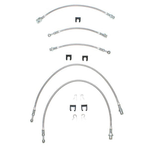 HSK0009SS- 00-06 GM 1500 4WD Non TC SUV Brake Hose Kit, 5pcs; Braided Stainless - SSTubes