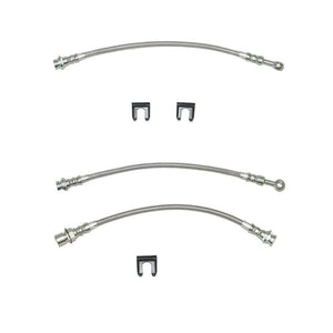 HSK0011SS- 05-07 GM 1500 4WD Brake Hose Kit, 3pcs; Braided Stainless - SSTubes