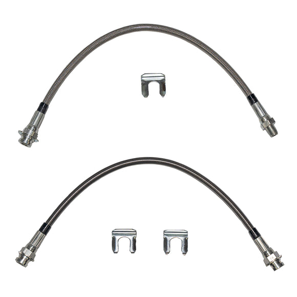 HSK0026SS - 70-71 Mopar A-Body, w/ Front Disc Brake Hose Kit; Braided Stainless - SSTubes