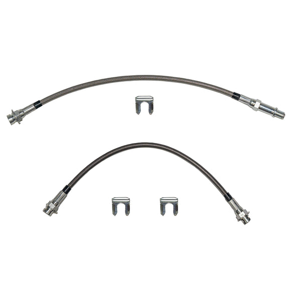 HSK0029SS - 66 Mopar B-Body, w/ Dana Brake Hose Kit; Braided Stainless - SSTubes