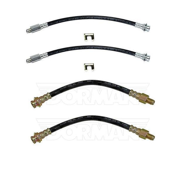 HSK0065OM- 63-82 Corvette Complete Brake Hose Kit; Rubber - SSTubes