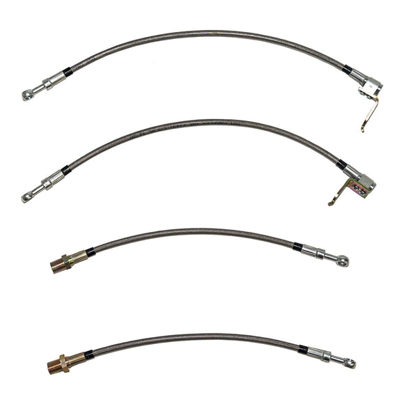 HSK0075SS - 2011-22 Jeep Grand Cherokee; Complete Brake Hose Kit; Stainless - SSTubes