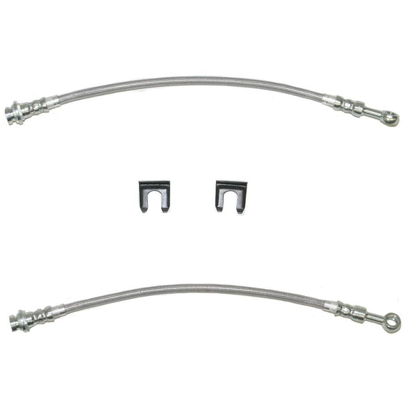 HSP0006SS- 93-97 F-Body Front Brake Hose; Braided Stainless - SSTubes