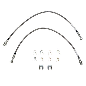 HSP0019SS- 99-07 GM 1500 4WD Front Brake Hose; Stainless - SSTubes