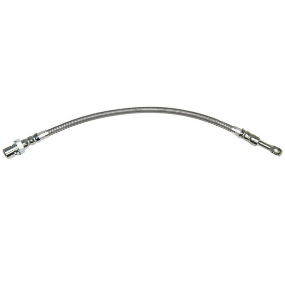 HSP0025SS- 96-98 Mustang GT Left Front Brake Hose; Stainless - SSTubes