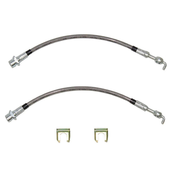 HSP0033SS- 08-14 Tundra 4wd Rear Brake Hose Set; Stainless - SSTubes