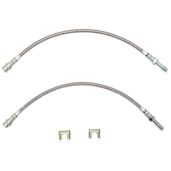 HSP0036SS- 99 Cougar Front Brake Hose Set; Stainless - SSTubes