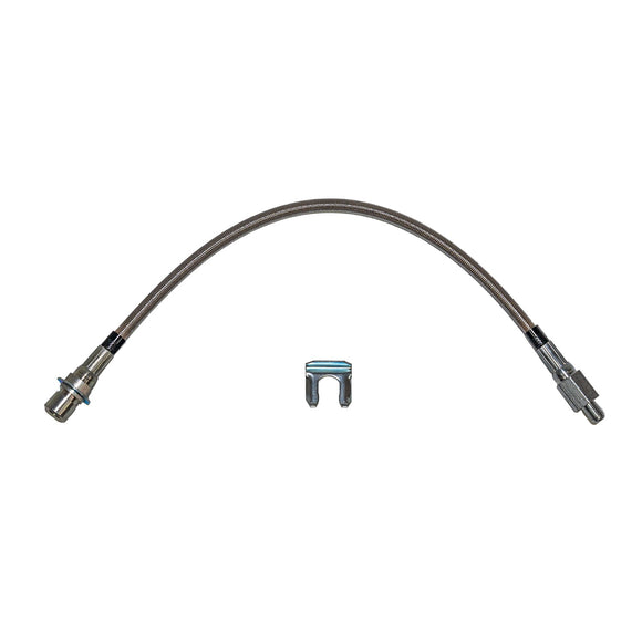 HSP4312SS- 67-70 Ford Mustang, 67-71 Fairland, Torino & 67-70 Mercury Cougar Front Drum Brake Hose, 2 Required; Stainless - SSTubes