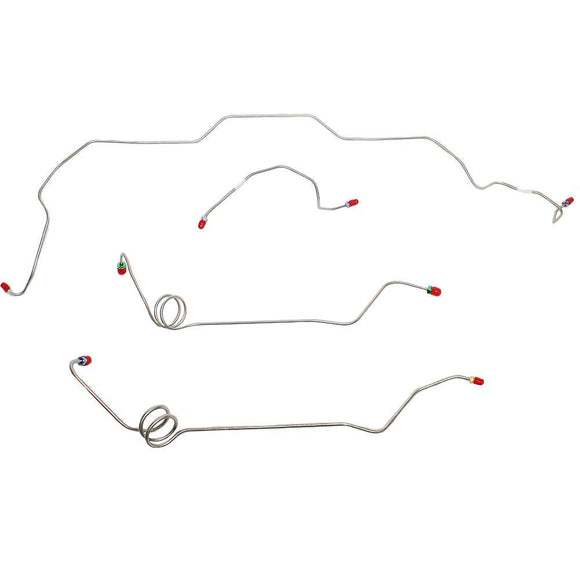 MKT8101OM- 81-88 Chevy Monte Carlo, El Camino, w/ Power Brakes, 4pc Brake Line Set; Steel - SSTubes