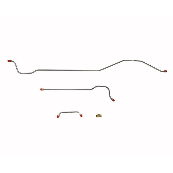 PRA6101OM- 61 Pontiac Catalina, Bonneville; 3pc Rear Axle Brake Line Set; Steel - SSTubes