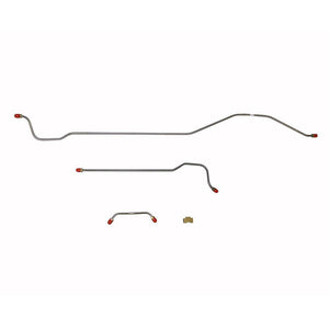 PRA6201OM- 62-63 Pontiac Catalina, Bonneville, Grand Prix; 3pc Rear Axle Brake Line Set; Steel - SSTubes