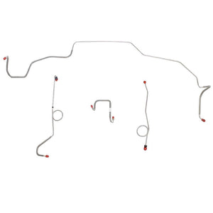 RKT6804SS- 68-70 Mopar B-Body, Drum Brakes, 4pc, Right-Front OVER Frame, Front Brake Line Kit; Stainless - SSTubes