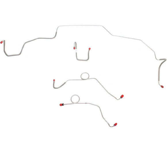 RKT6806OM- 68-70 Mopar B-Body, Power Disc Brake, Left M/C Port, 4 Line w/ 2pc Intermediate Brake Line, Right-Front OVER Frame; Steel - SSTubes