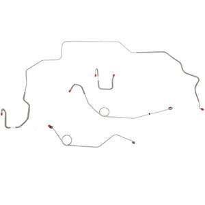 RKT6807OM- 68-70 Mopar B-Body, Hemi, Power Drum, 4pc, Right-Front UNDER Frame; Front Brake Line Kit; Steel - SSTubes