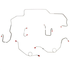 RKT6810SS- 69-70 Mopar B-Body, Power Disc, Left Port M/C; 2 Valves, Right-Front UNDER Frame, Front Brake Line Kit; Stainless - SSTubes