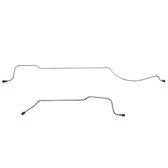 RRA6801SS- 66-69 Mopar B-Body, 8-3/4 Axle, Rear Axle Brake Lines; Stainless - SSTubes