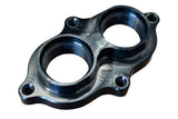 Billet Y Manifold -16AN ORB Female to 2x-12AN ORB Female