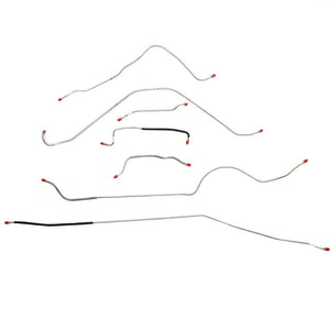 SCK5701SS- 57 Ford Thunderbird Manual Brake Line Kit, 7pc; Stainless - SSTubes