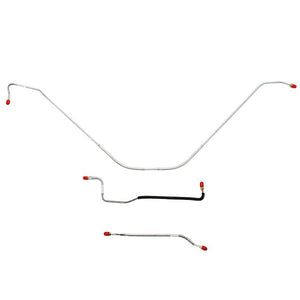 SKT5501SS- 55-57 Ford Thunderbird w/ Standard Brakes; Front 3pc Brake Line Set; Stainless - SSTubes