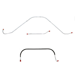 SKT5702SS- 57 Ford Thunderbird w/ Power Brakes; Front 3pc Brake Line Set; Stainless - SSTubes