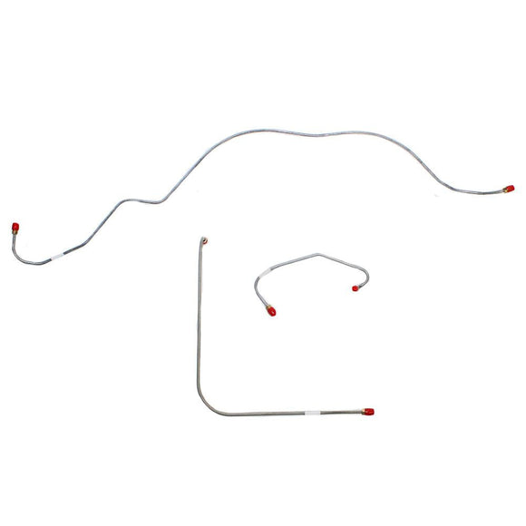 SKT5901OM- 59-60 Ford Thunderbird w/ Standard Brakes/ Power Brakes w/ Booster Mounted Under Dash; Front 3pc Brake Line Set; Steel - SSTubes