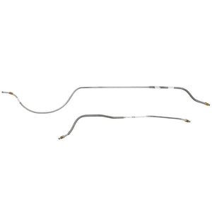 SRA5501SS- 55-56 Ford Thunderbird; 2pc Rear Axle Brake Line Set; Stainless - SSTubes